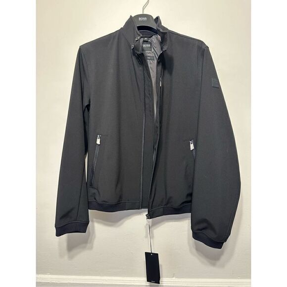 Hugo Boss Camur zip front water repellent wind resistant jacket in black Sz L - Picture 12 of 16